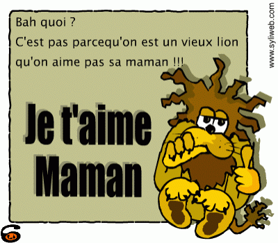 je t'aime maman